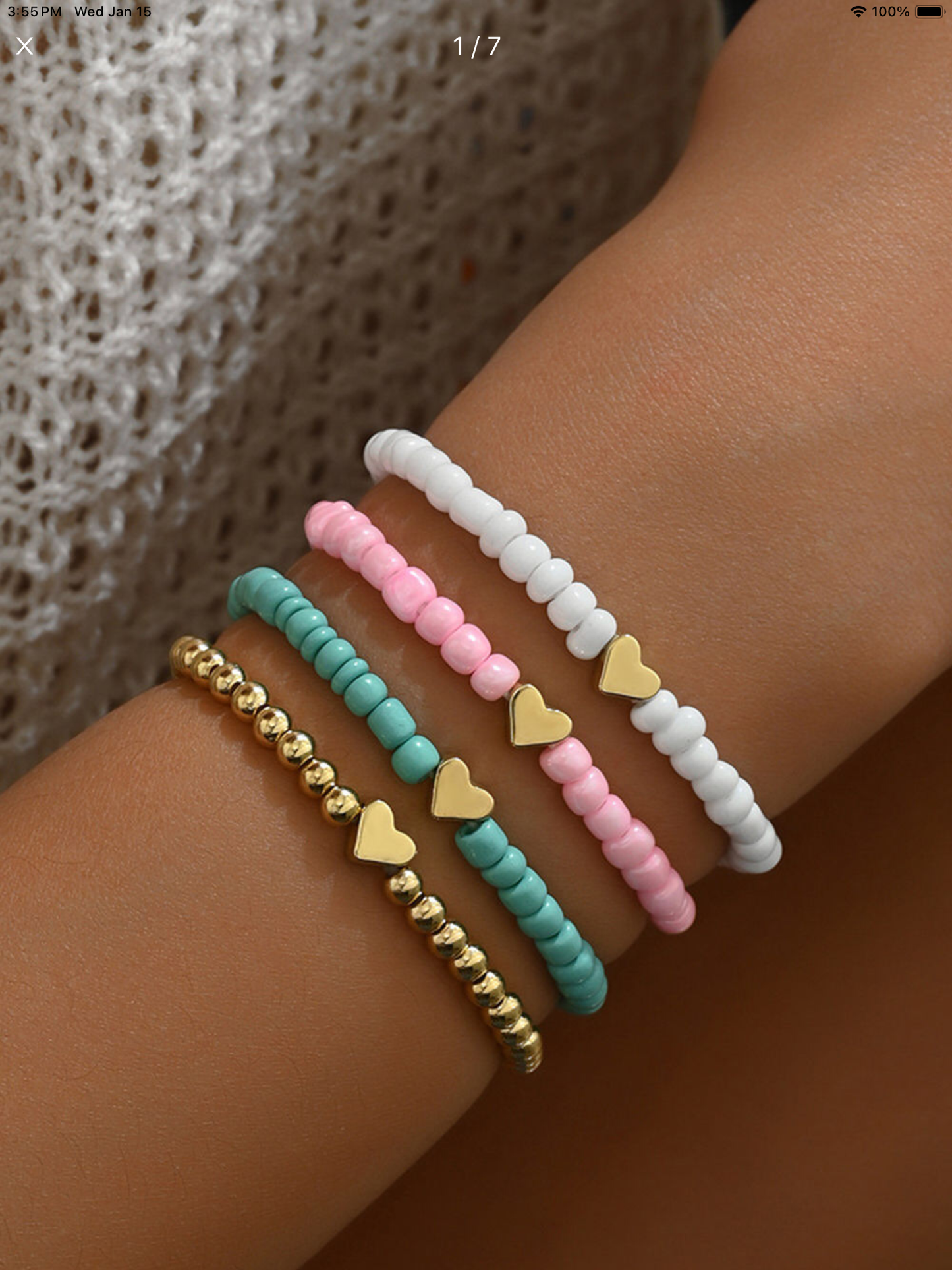 Heart Bracelet Set
