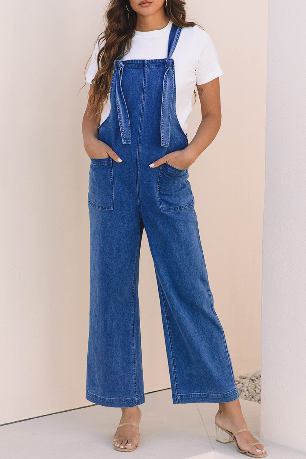 Dark Blue Denim Overalls