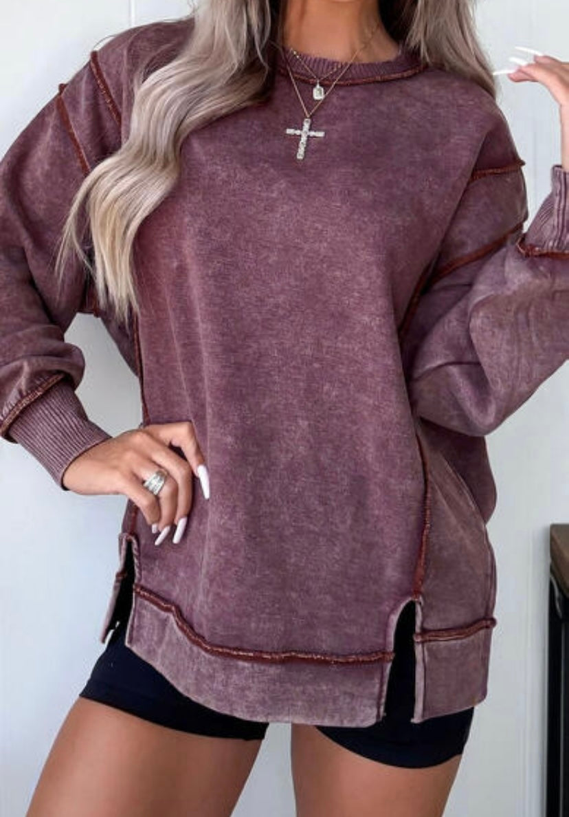 Cozy Mauve Top