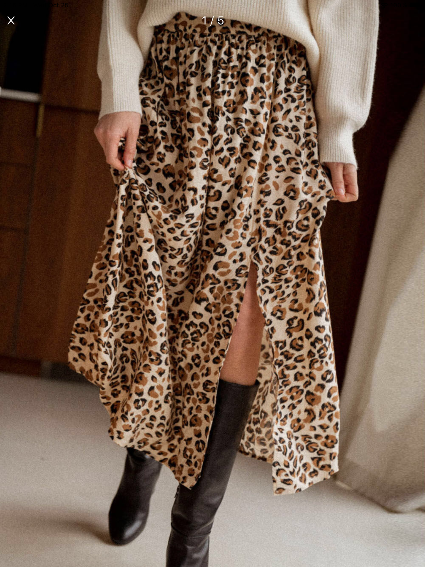 Leopard High Waisted Skirt