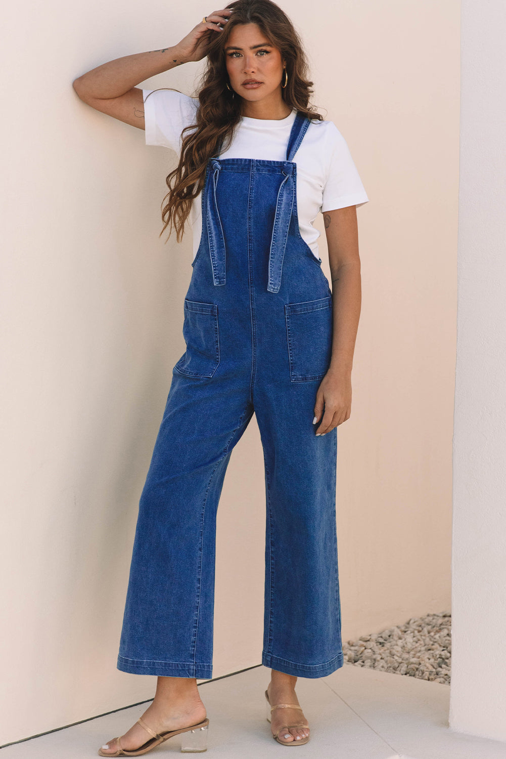 Dark Blue Denim Overalls