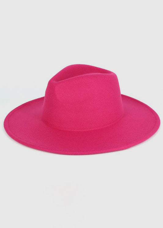 Adjustable Hot Pink Panama Hat