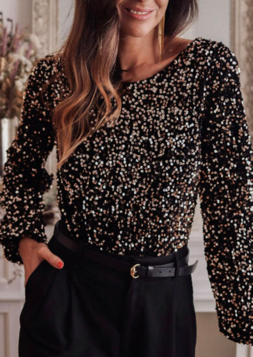 Katie’s Sequin Nightout Bodysuit