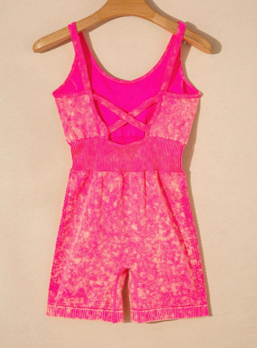 Pink Electric Romper