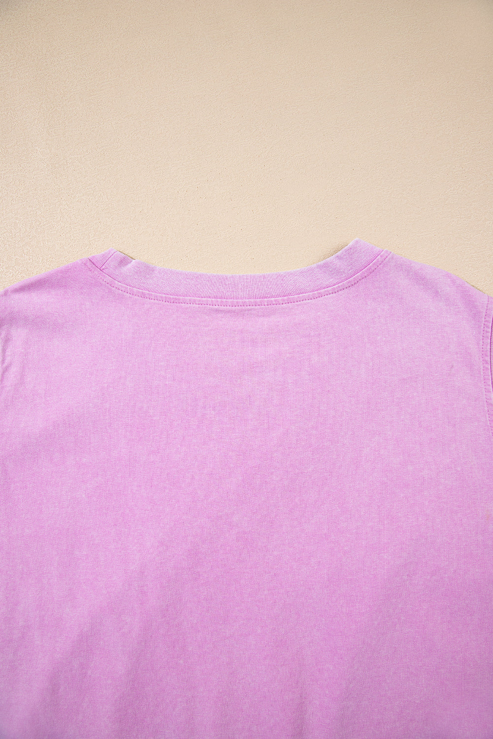 Purple 2 Pieces Mineral Wash Cotton Tank Top Lined Split Skirt Set