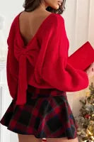 Merry Red Bow Tie Sweater
