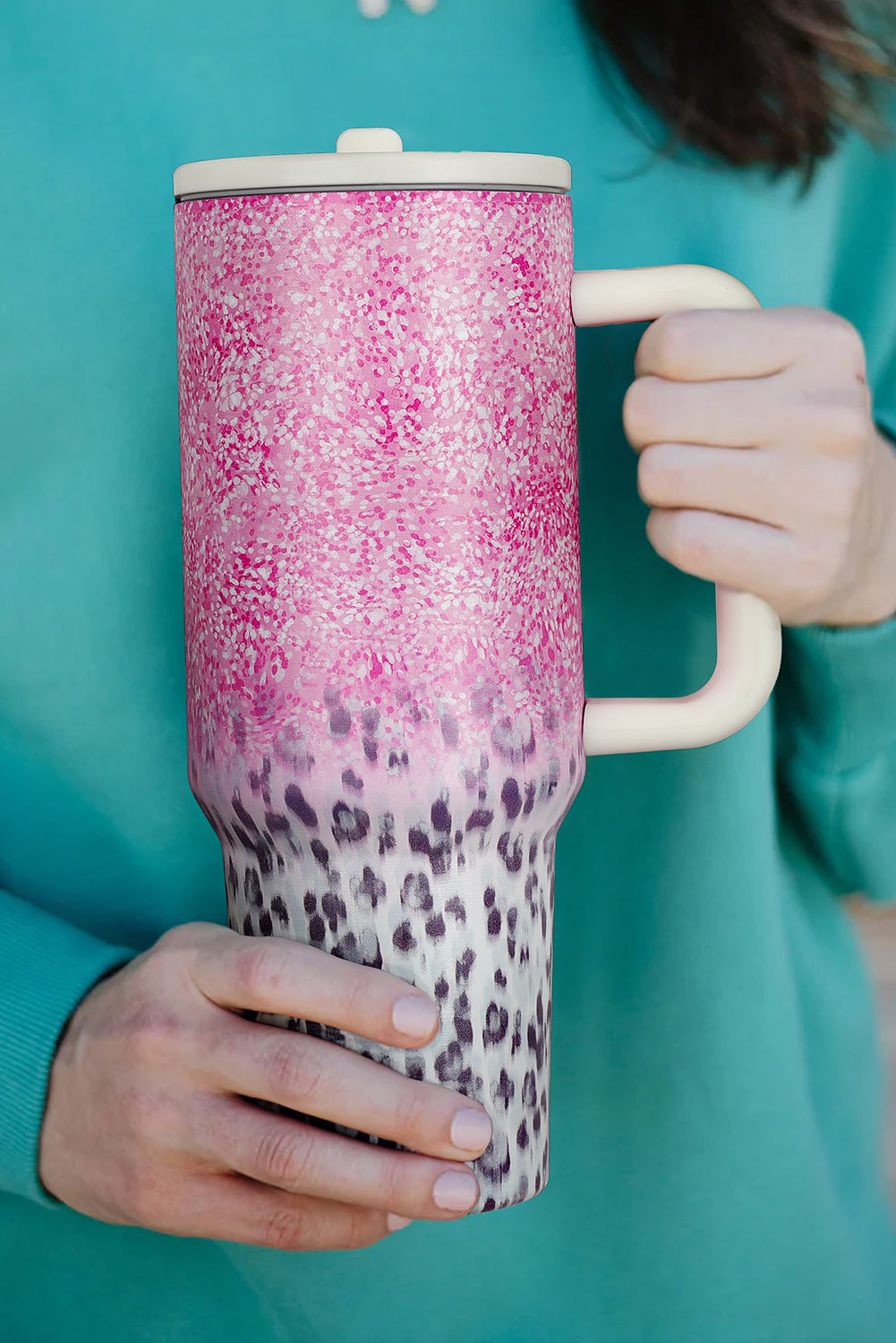 Pink Leopard Tumbler