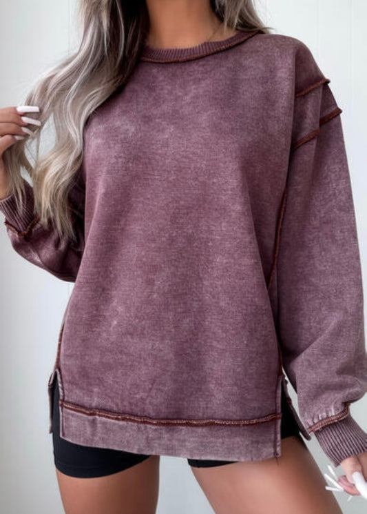 Cozy Mauve Top