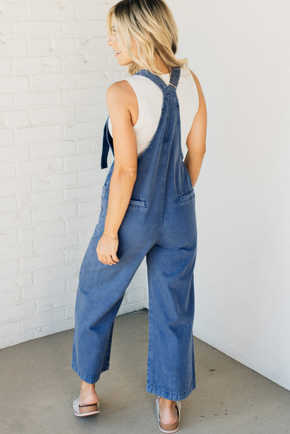 Dark Blue Denim Overalls