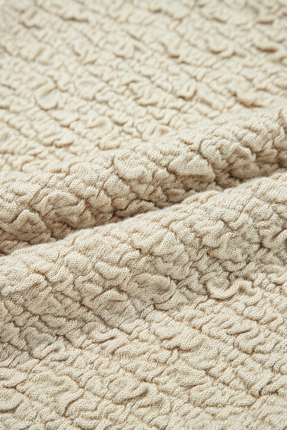 Apricot Textured U Neck Slim Fit Sweater Vest