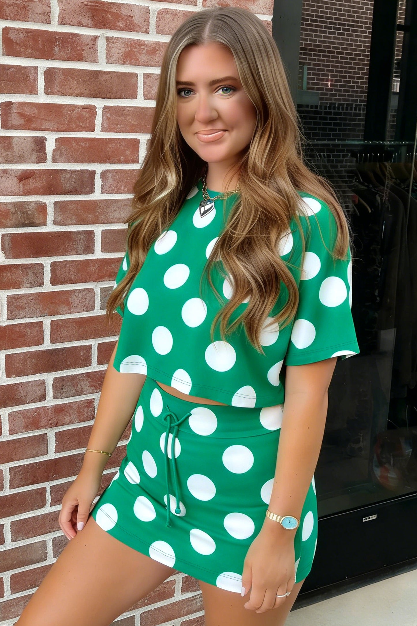 Pick ME Polka-Dot Green Mini Set 😍