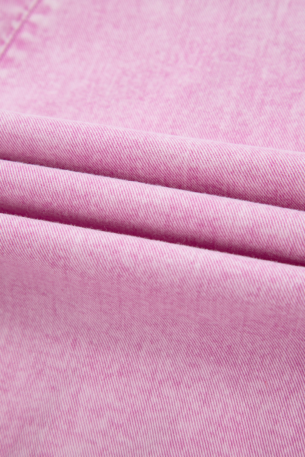 Bonbon Mineral Wash Pleated Bust V Neck Sleeveless Denim Romper