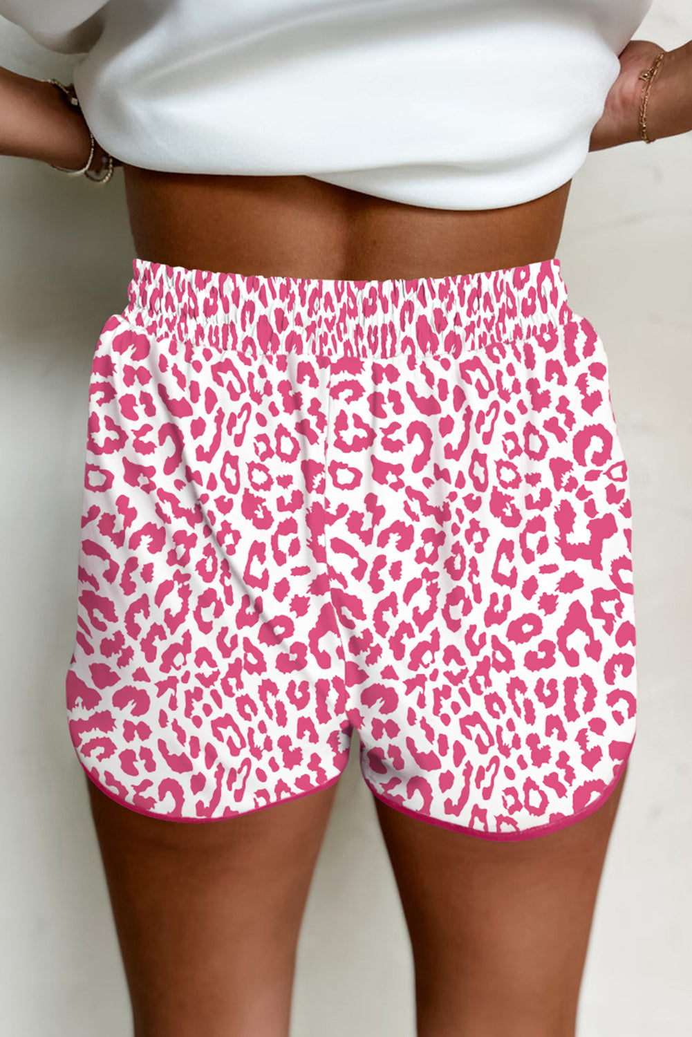 Pink Leopard Comfy Shorts