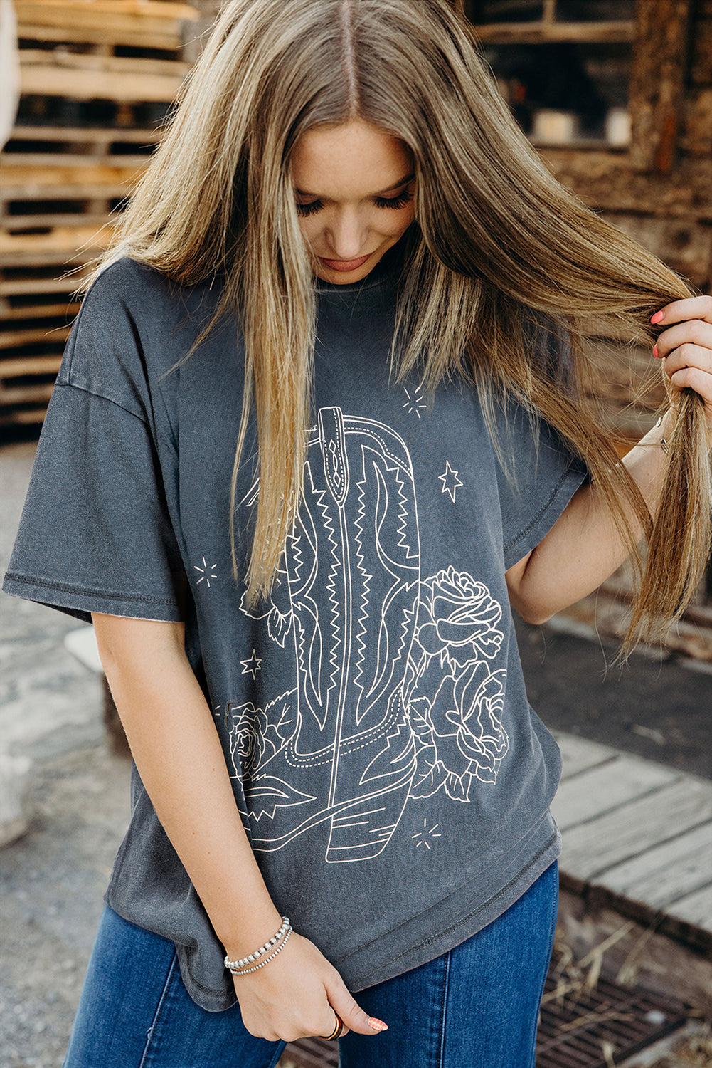 Western Cowboy Boots Graphic Tee