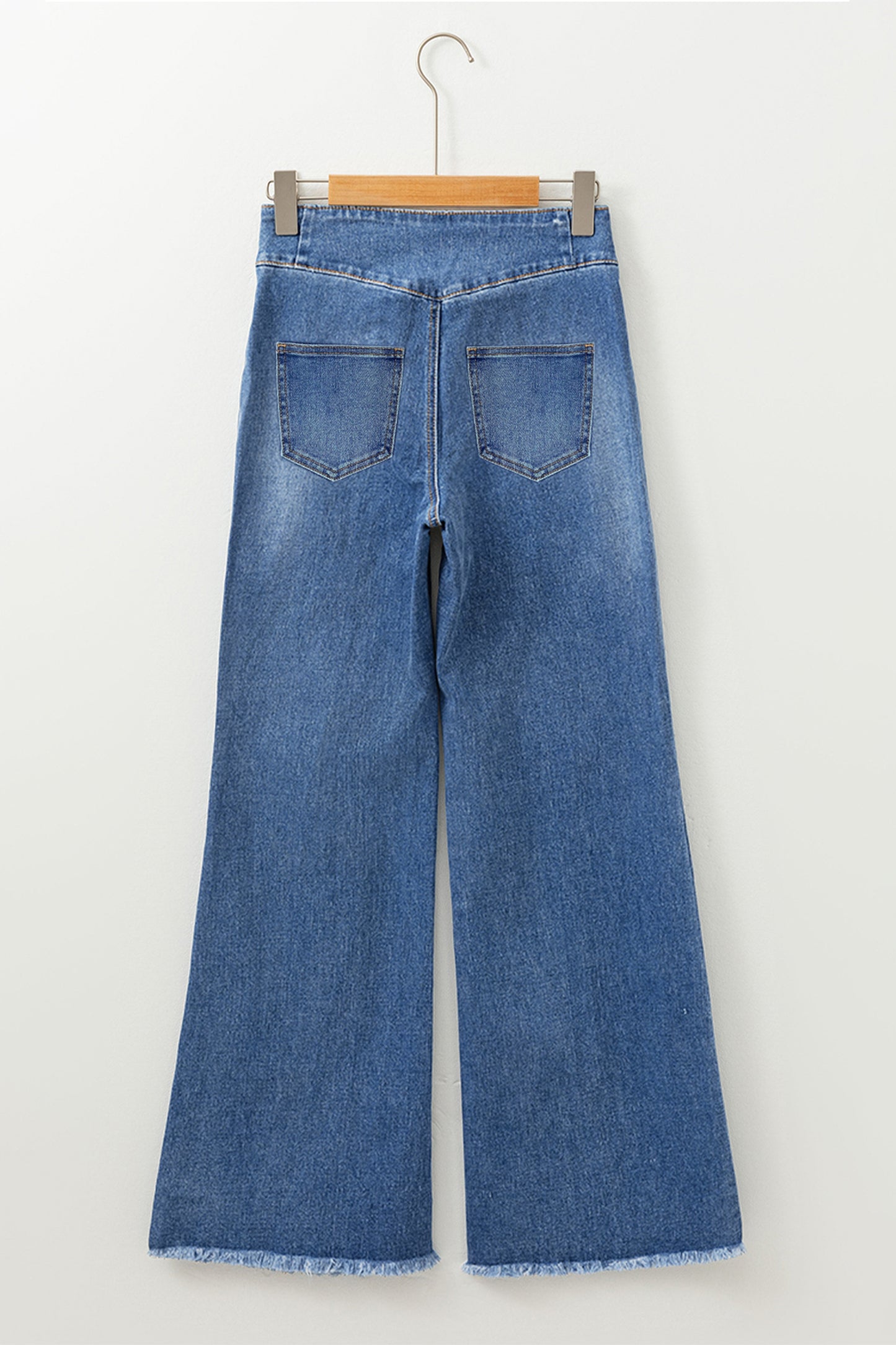 Sail Blue High Waist Flare Jeans