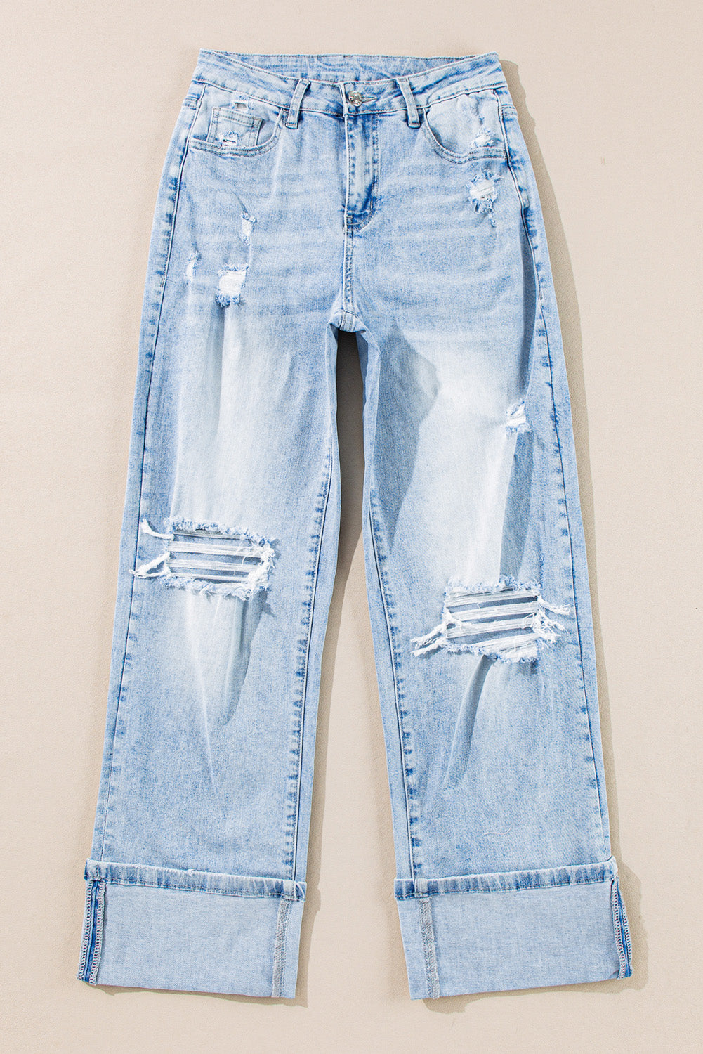 Beau Blue Rolled Jeans