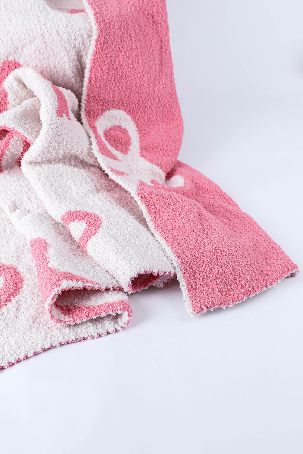 Pink Bow Throw Blanket