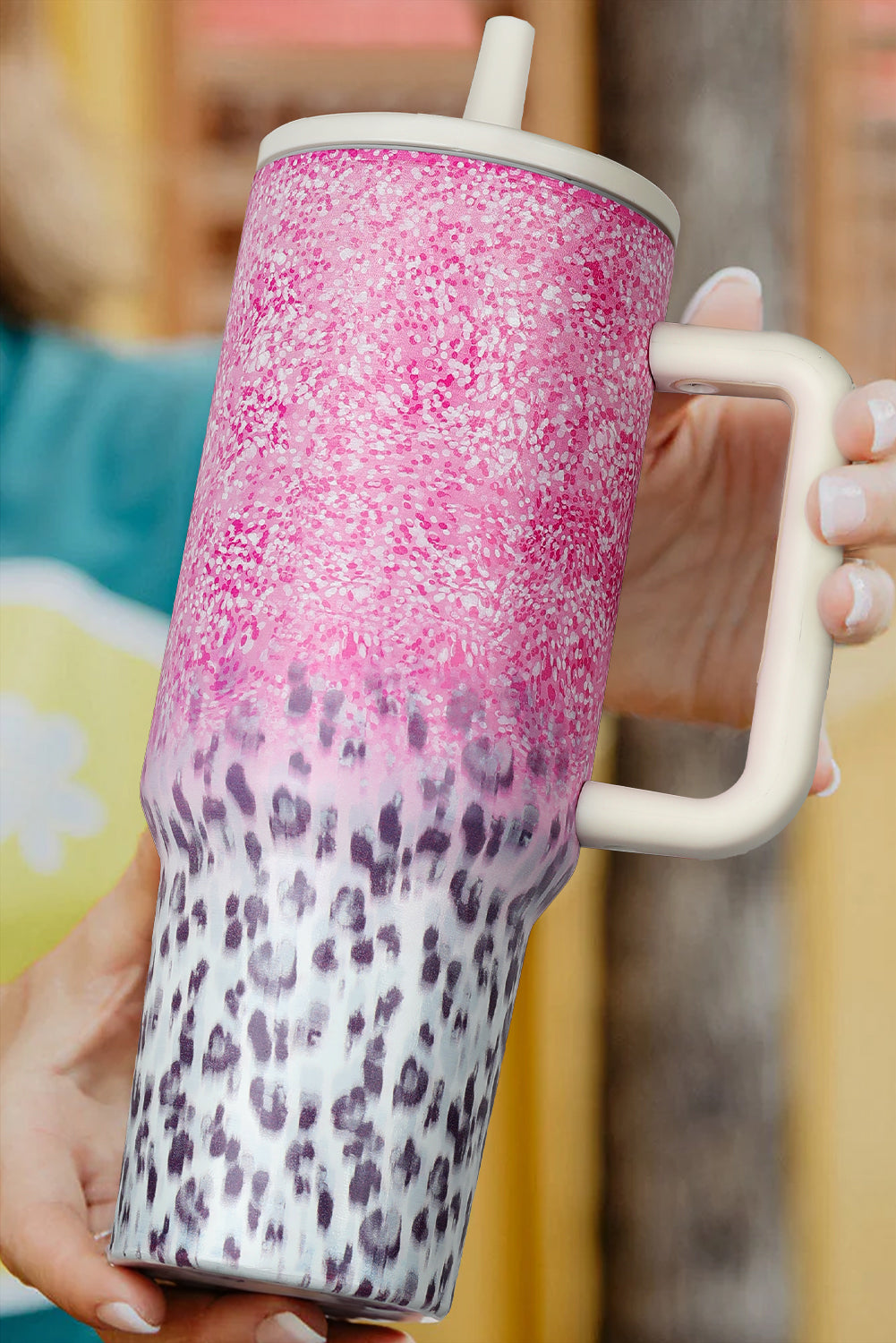 Pink Leopard Tumbler