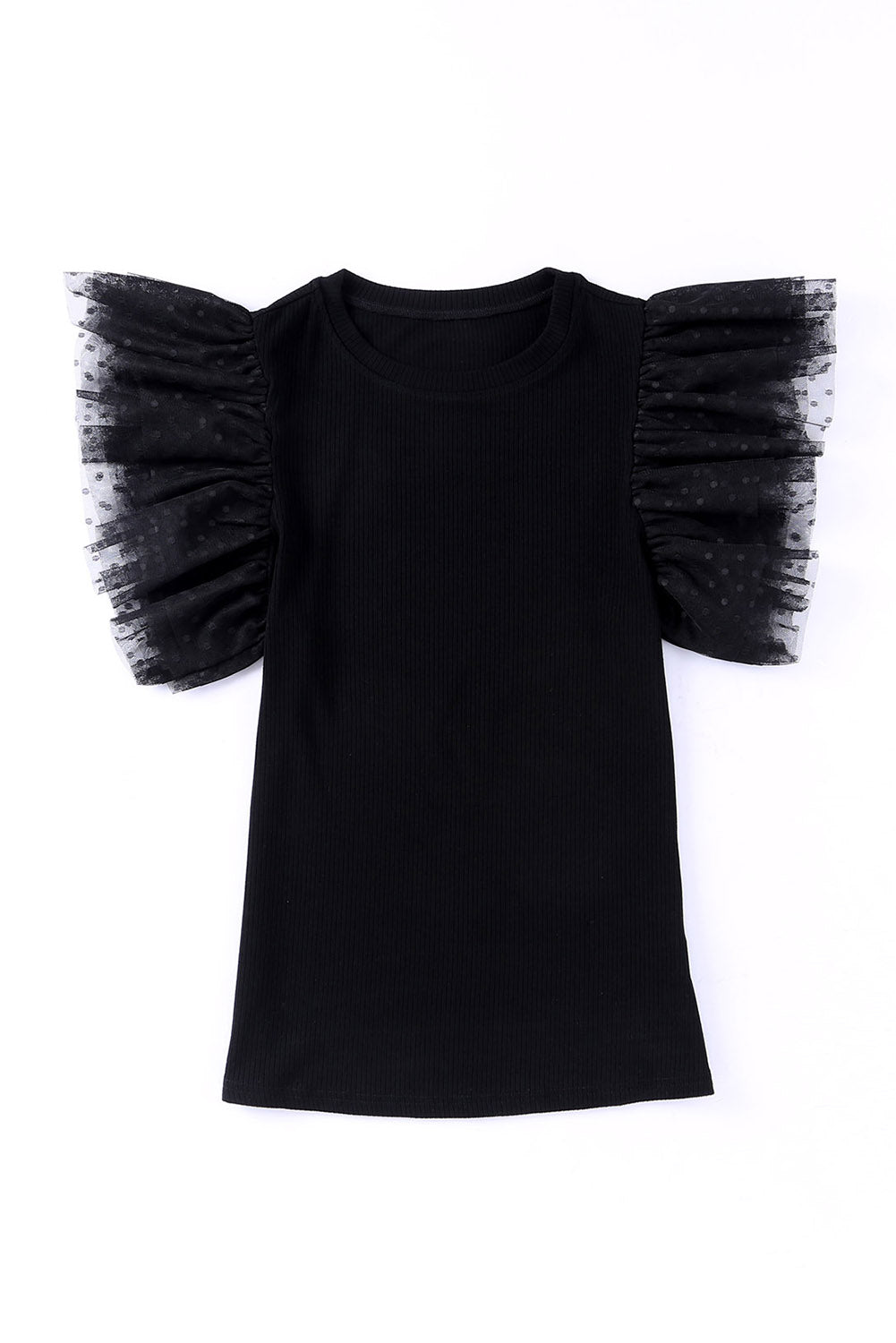 Black Ruffle Babe Blouse