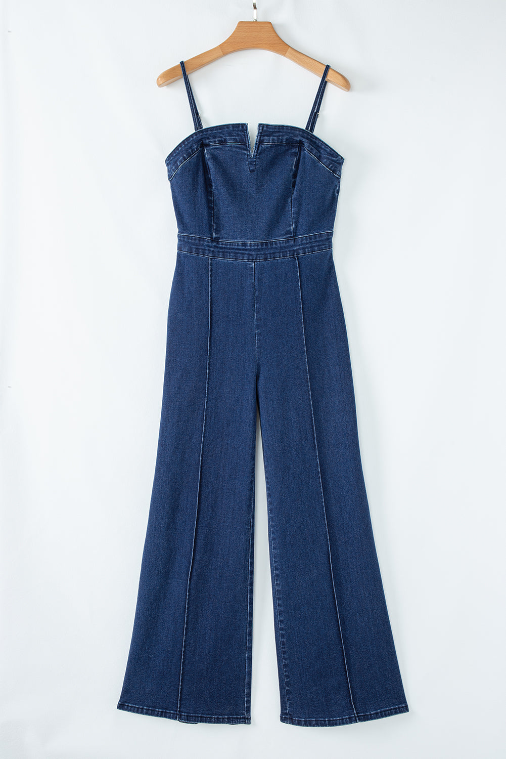 Dark Blue Denim Jumpsuit