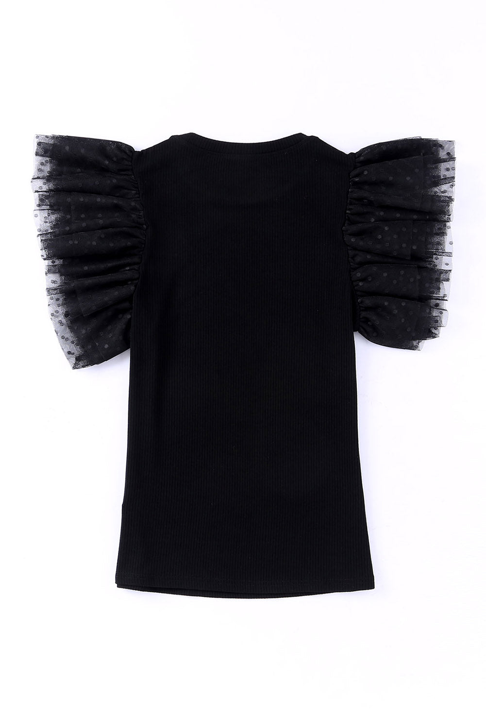 Black Ruffle Babe Blouse