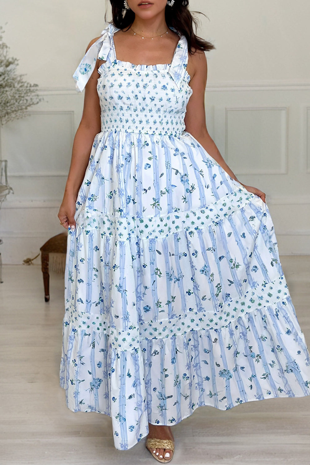Seaside Stripes Maxi Dress