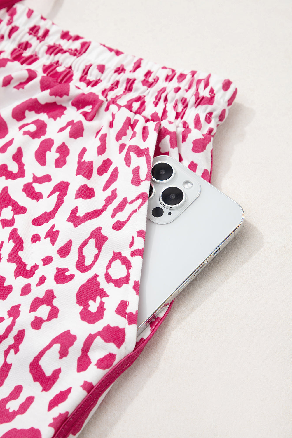 Pink Leopard Comfy Shorts