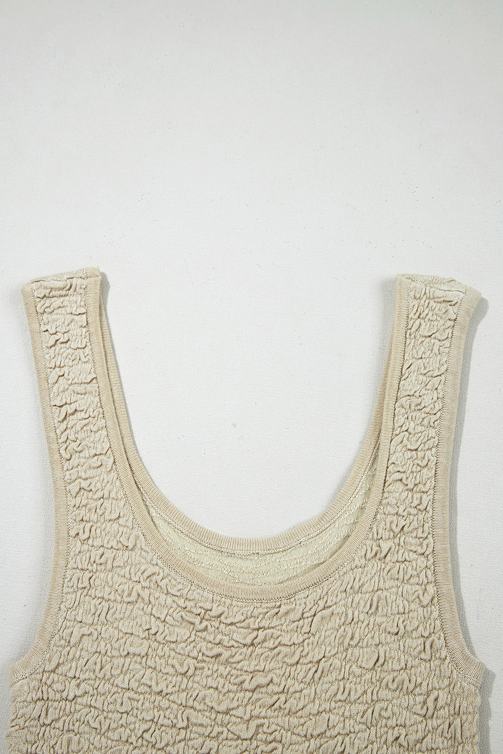 Apricot Textured U Neck Slim Fit Sweater Vest