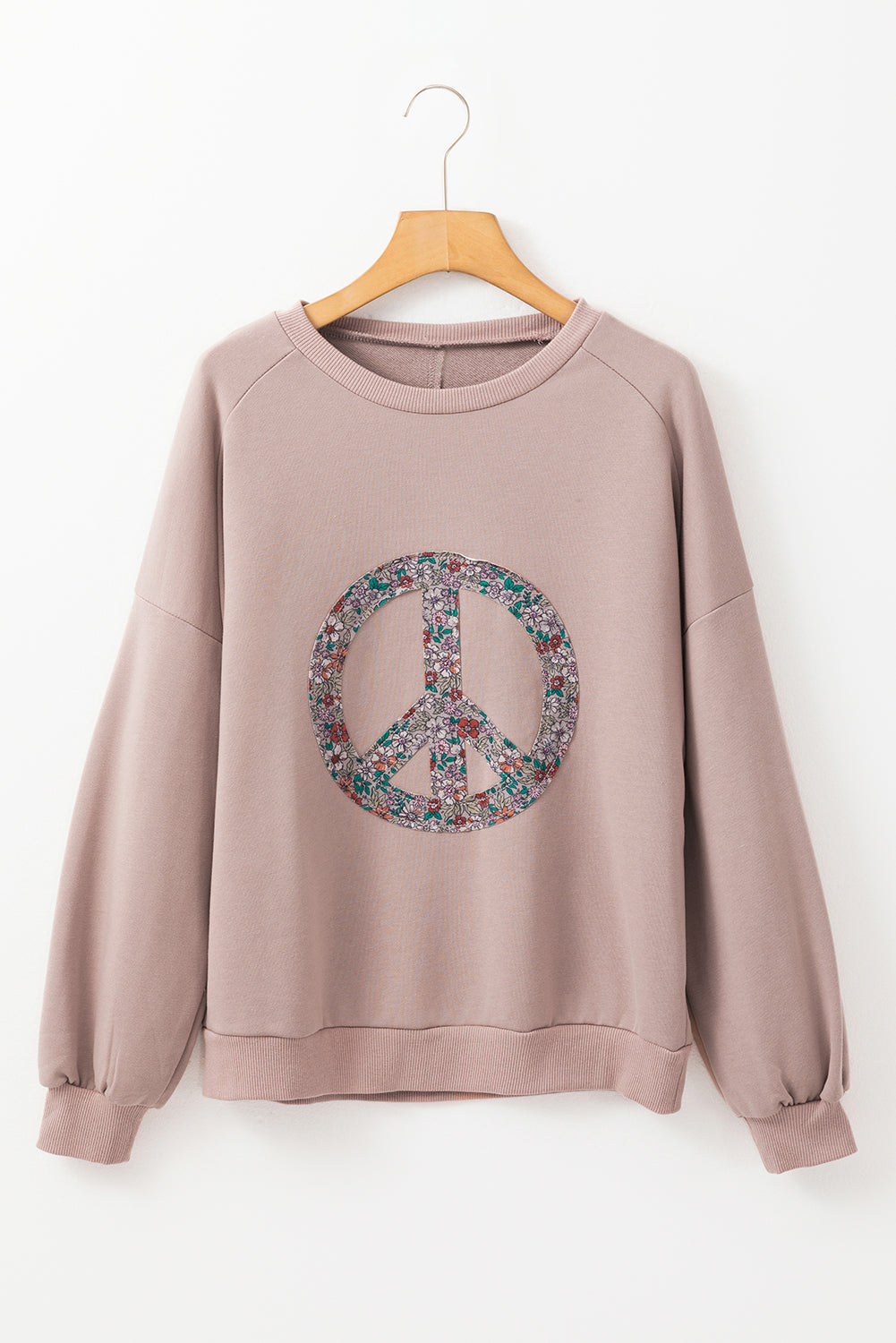 Floral Peace Sign Sweatshirt