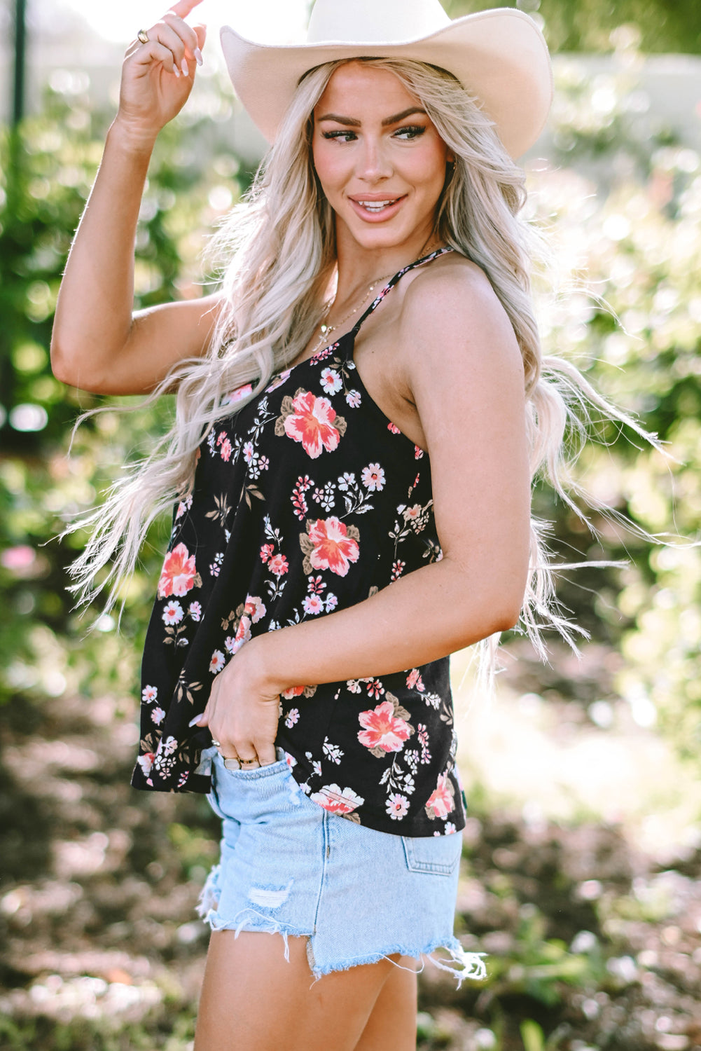 Floral Strappy Tank