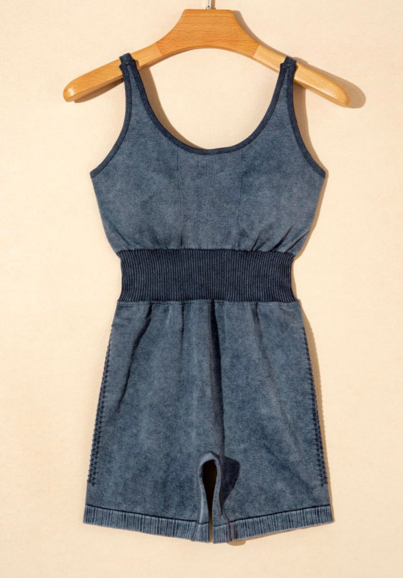 Charcoal Magnetic Romper
