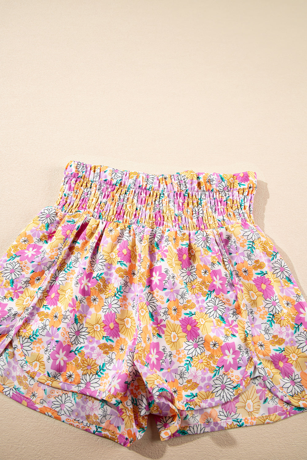 Floral High Waisted Shorts