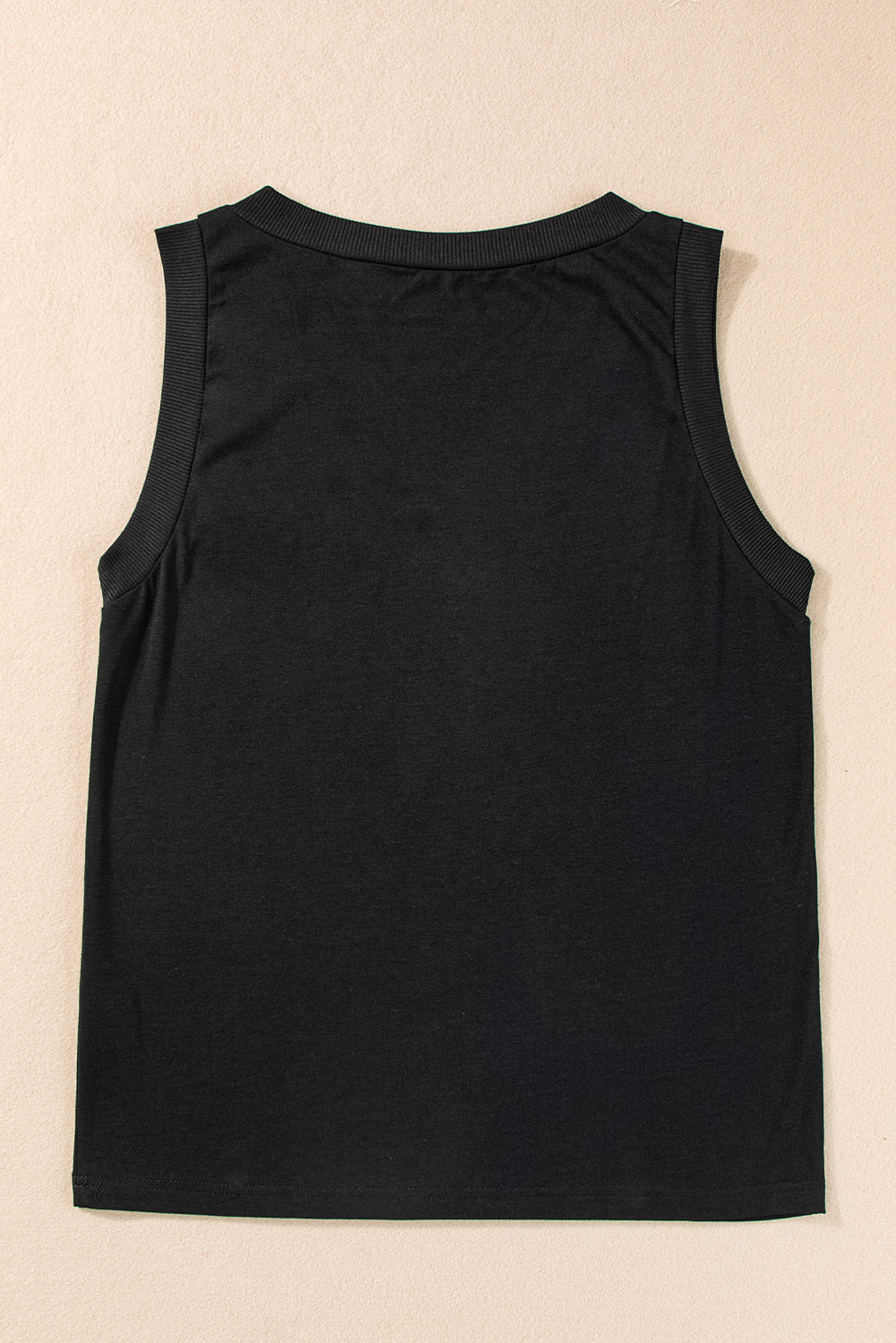 Black V Neck Tank