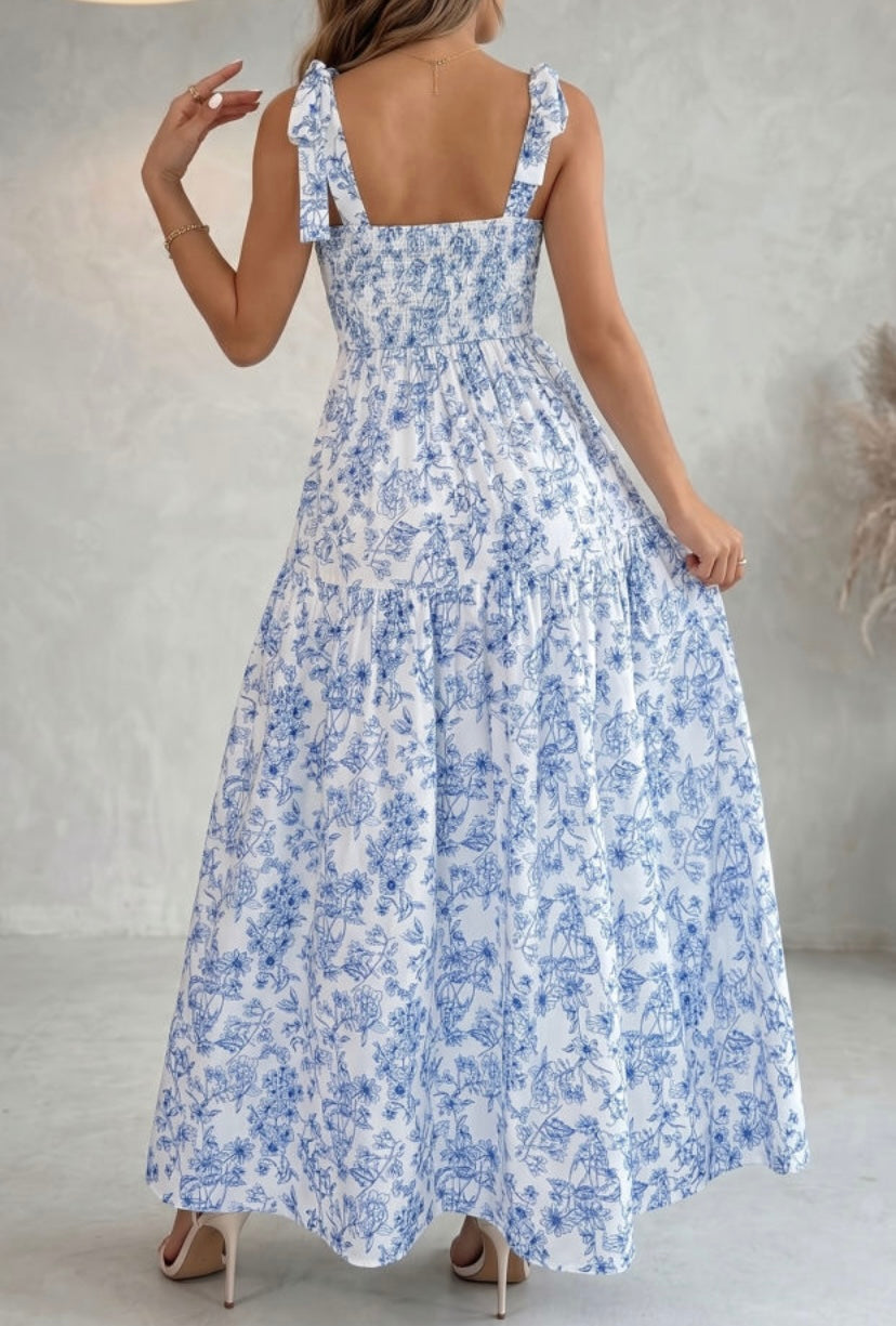 Botanical Breeze Maxi Dress