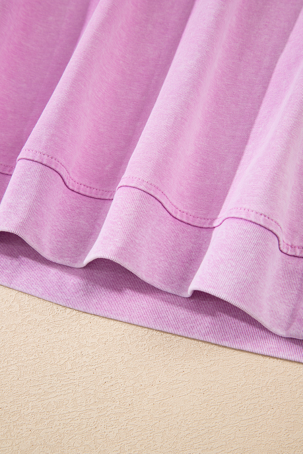 Purple 2 Pieces Mineral Wash Cotton Tank Top Lined Split Skirt Set