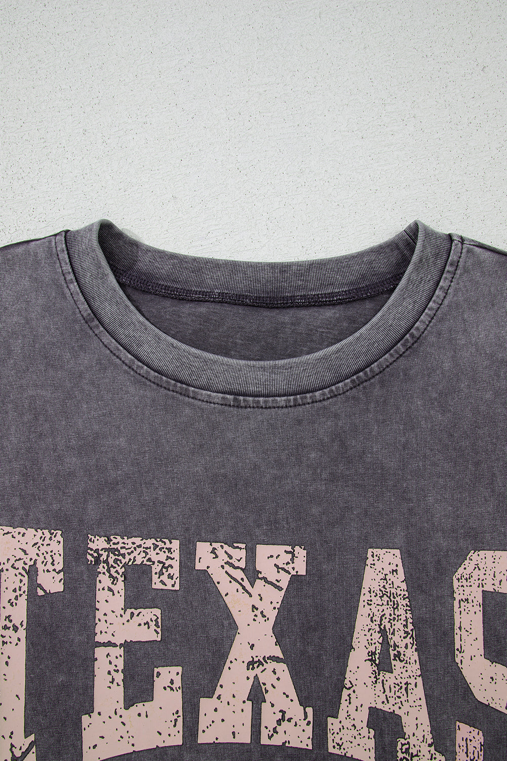 Grey TEXAS Oversized T Shirt