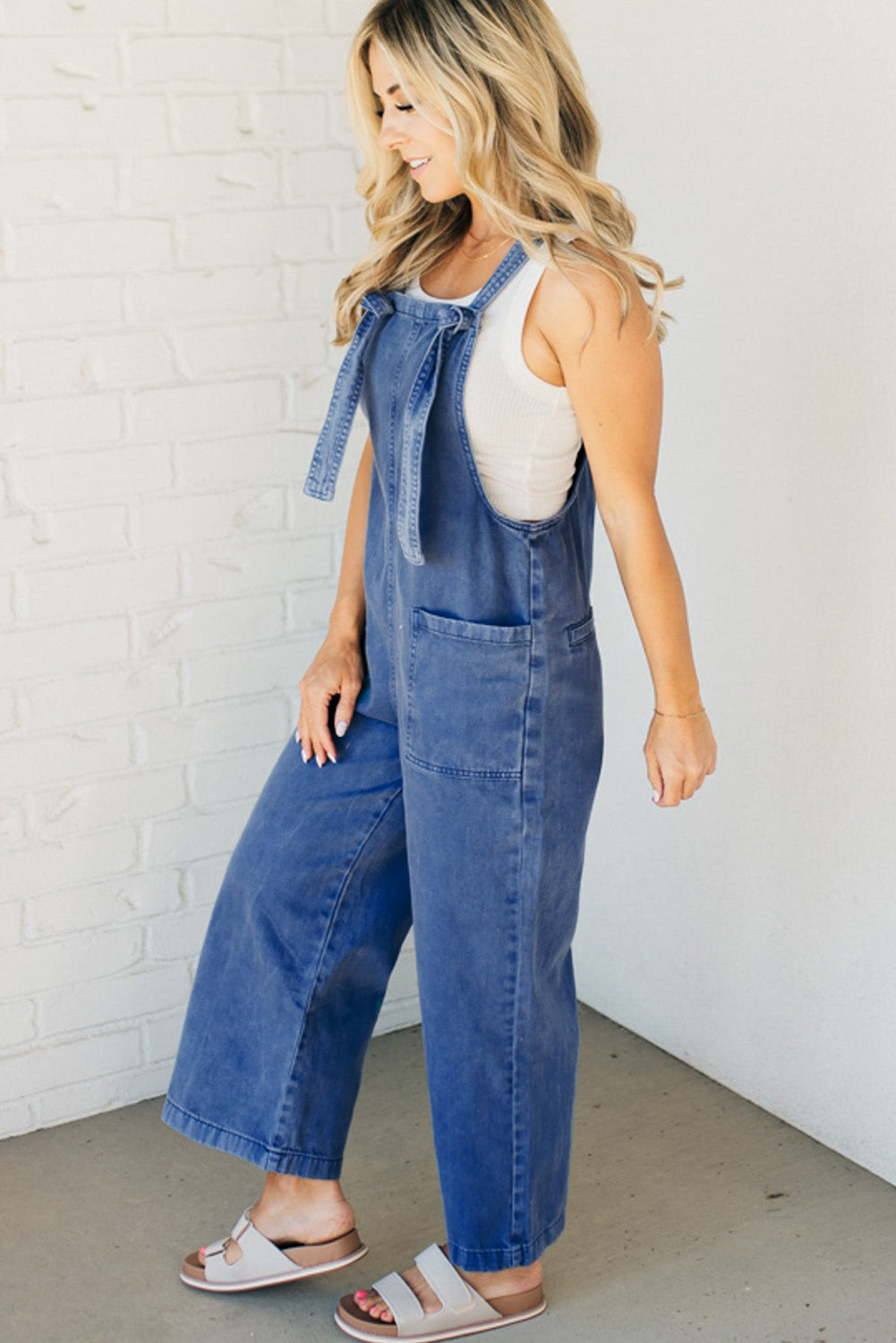 Dark Blue Denim Overalls