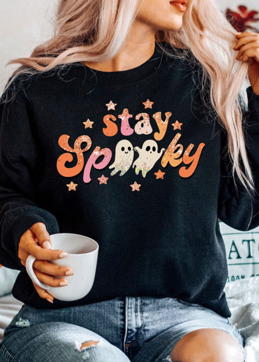 Stay spooky crewneck