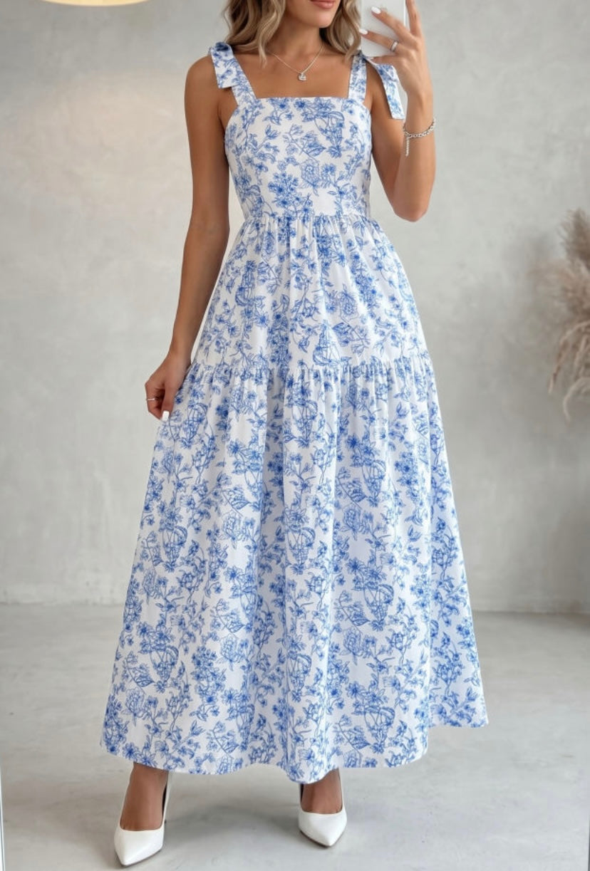 Botanical Breeze Maxi Dress