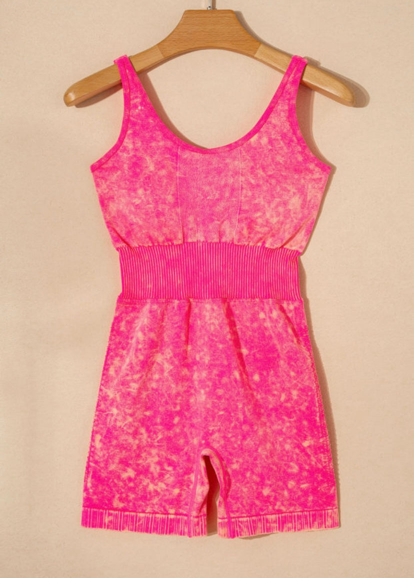 Pink Electric Romper
