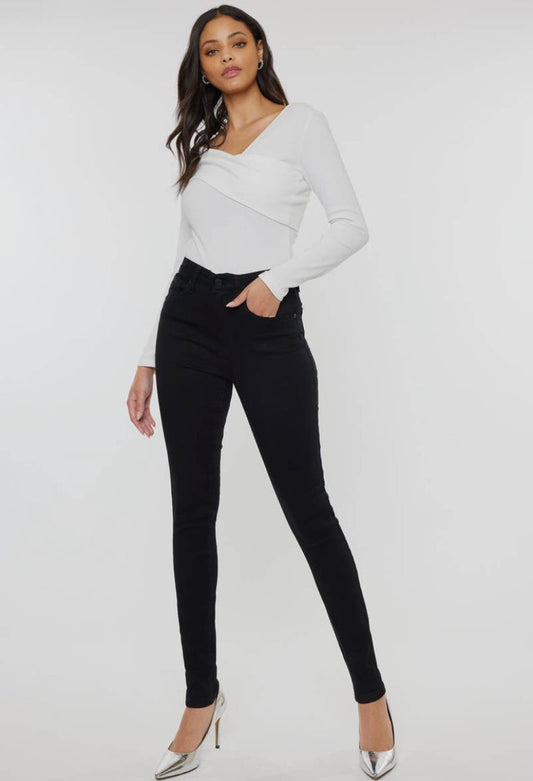 KanCan black high waisted skinny jeans