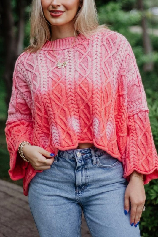 Pink Sands Cropped Sweater