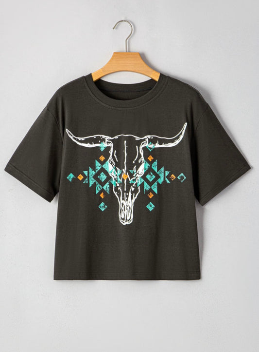 Turquoise Bull Top