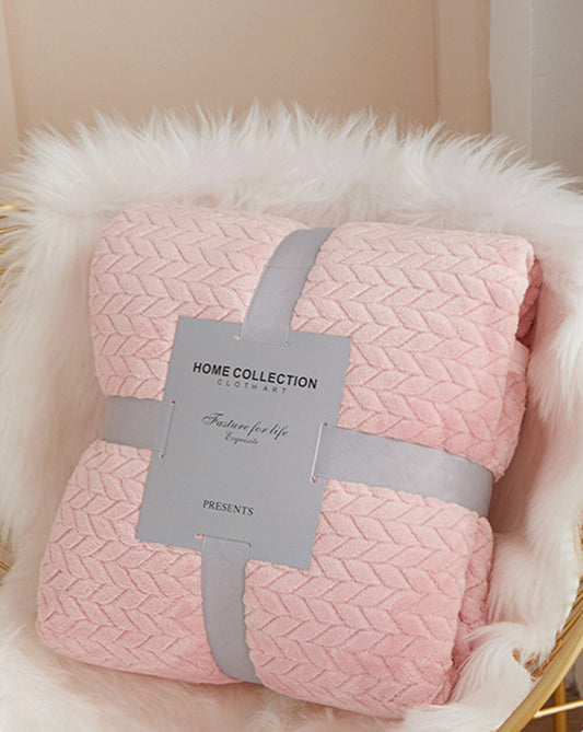 Light Pink Throw Blanket