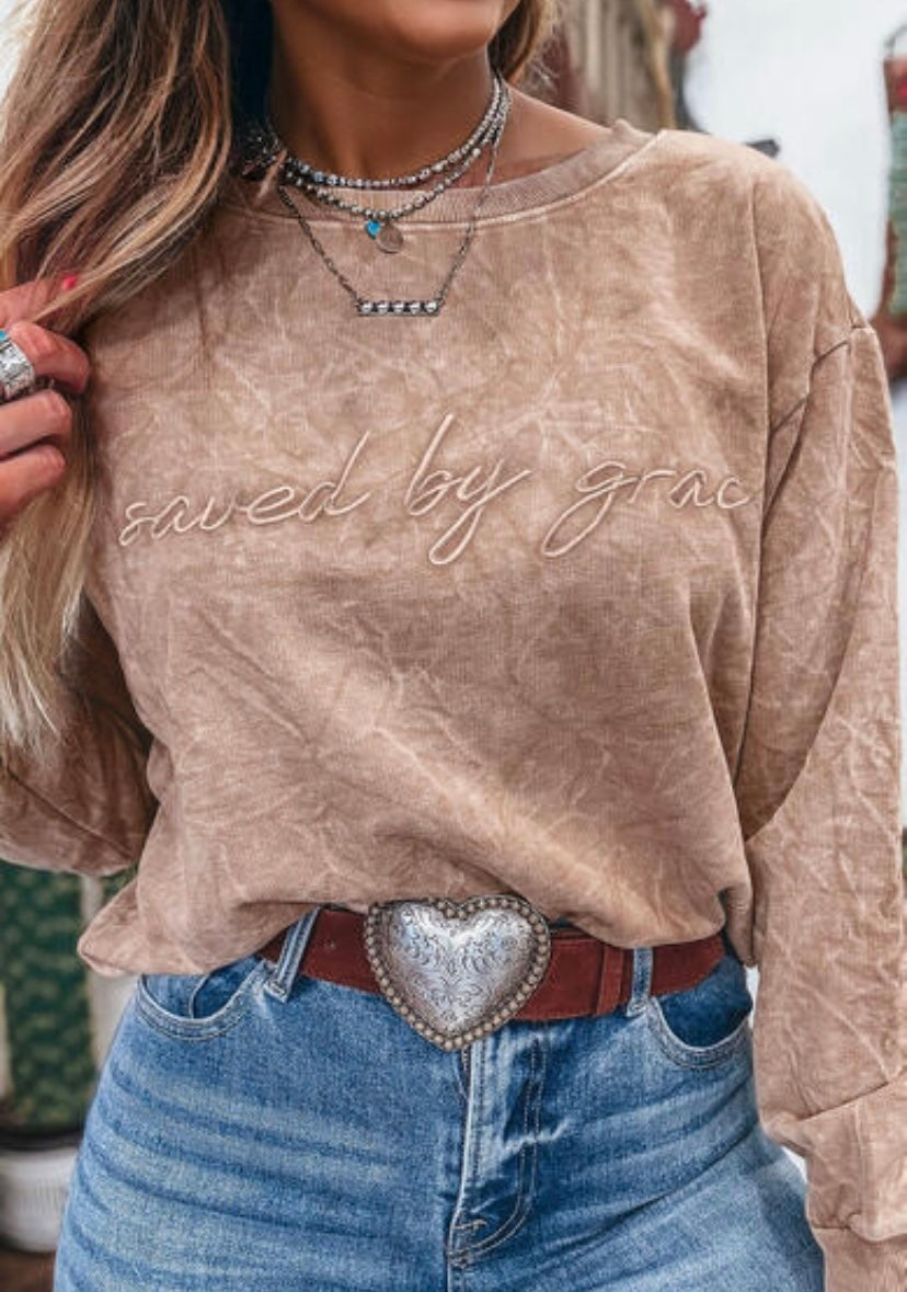 Saved by Grace Crewneck