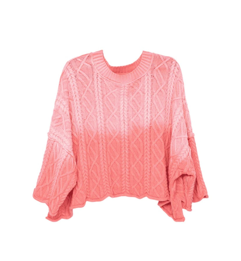Pink Sands Cropped Sweater