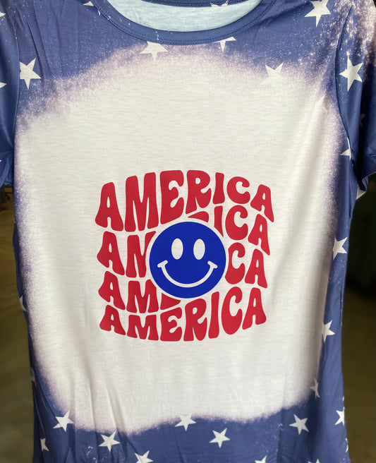 America Smiley Tee