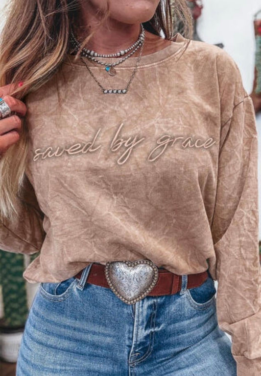 Saved by Grace Crewneck