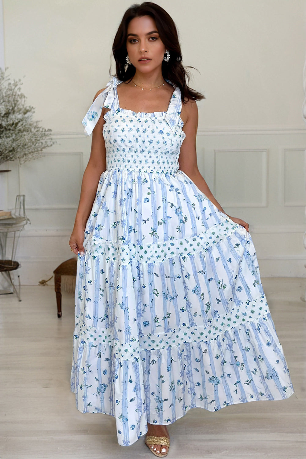 Seaside Stripes Maxi Dress