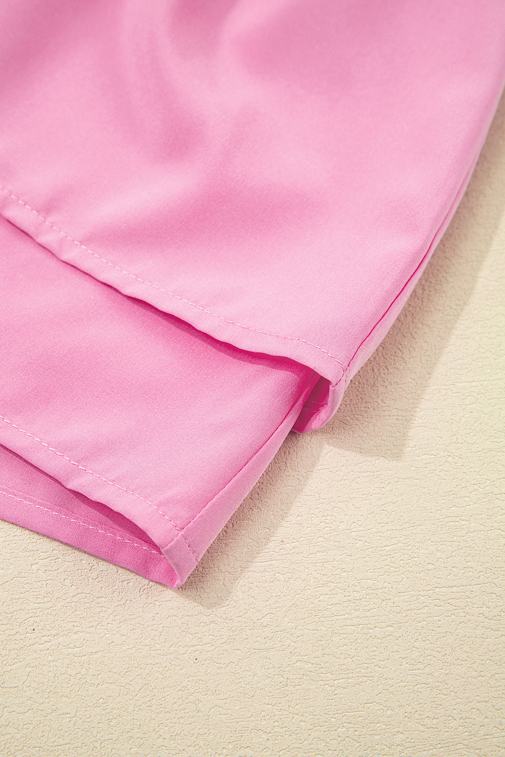 Bright Pink Crossed Flowy Shorts